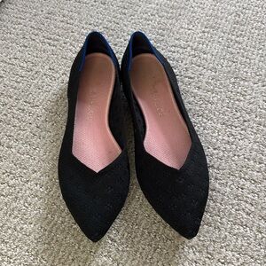 Rothy’s Pointed Toe Black Flats sz. 9